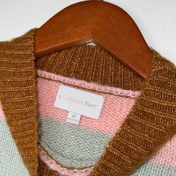 A Collective Story Stripe Pullover Sweater Size Medium - Picture 4 of 8